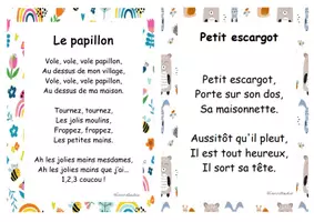 Aperçu - Jeux - Fiches comptines _ Thème les animaux - Page 1