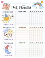 Aperçu - Feuilles d'exercices - Kid’s Daily School Routine Checklist Chart. - Page 2