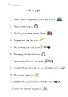 Vorschau - Stundenentwürfe - Lernen lernen_6 Stunden mit Material und Stundenplanung - Seite 1