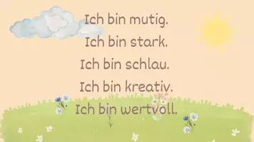 Vorschau - Poster - Klassenraum Poster Affirmationen - Deckblatt