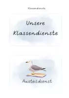 Vorschau - Präsentationen/Tafelbilder - Klassendienste für die Möwenklasse - Seite 2