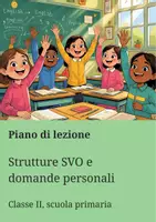 anteprima - Piani di lezione - Strutture SVO e domande personali - Piano di lezione - Pagina di copertina