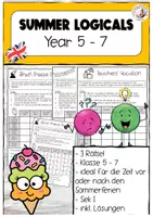 Vorschau - Arbeitsblätter - Materialpaket Bundle Summer Logicals Englisch 5-10 - Seite 1