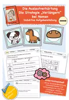 Vorschau - Stundenentwürfe - Auslautverhärtung - Rechtschreibstrategie "Ableiten" bei Nomen - Deckblatt