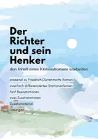 Vorschau - Arbeitsblätter - Der Richter und sein Henker - den Inhalt erarbeiten - Deckblatt