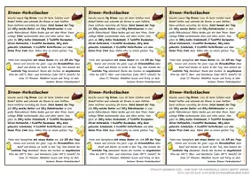 Vorschau - Unterrichtsreihen - Birnen-Herbstkuchen | Mini-Rezeptkarte | vegetarisch | Herbstgruß | Klasse 3–6 - Seite 1