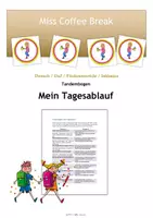Vorschau - Arbeitsblätter - Mein Tagesablauf - Tandembogen - Deckblatt