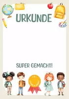 Vorschau - Anderer Materialtyp - Urkunde für Kinder. Urkunde für besondere Leistungen. Urkunde zum Zeugnis. Zertifikat für Kinder. - Seite 2