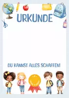 Vorschau - Anderer Materialtyp - Urkunde für Kinder. Teilnehmerurkunde. Urkunde Grundschule. Belohnung Schulkinder. Zeugnis Zertifikat für alle Gelegenheiten. Kinderurkunde. - Seite 2