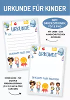 Vorschau - Anderer Materialtyp - Urkunde für Kinder. Teilnehmerurkunde. Urkunde Grundschule. Belohnung Schulkinder. Zeugnis Zertifikat für alle Gelegenheiten. Kinderurkunde. - Deckblatt