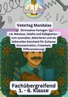 Vorschau - Mal- und Bastelvorlagen - Vatertag Mandalas - Deckblatt