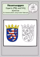 Vorschau - selbst erstellte Cliparts/Grafiken - Landeswappen Hessens Cliparts PNG und SVG - Deckblatt