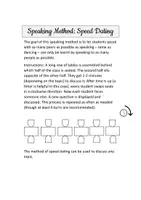 Vorschau - Merkblätter - Freebie: Speed Dating - Erklärung der Methode - Speaking - Seite 1