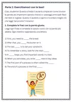 anteprima - Esercizi - Annotare parole chiave per ricordare le fasi - Pagina 1