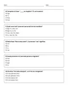 anteprima - Quiz - Riconoscere i pronomi personali (ego, tu, nos, vos) - Quiz - Pagina 2