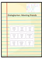 Vorschau - Arbeitsblätter - Dialogkarten: Meeting friends - Deckblatt