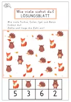 Vorschau - Arbeitsblätter - Zählen im Herbst | Klasse 1 | Differenziert | mit Lösungen - Seite 3