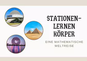 Vorschau - Stationenlernen - Stationenlernen Körper (Pyramide, Prisma, Kugel, Quader, Zylinder, Kegel etc.) - Seite 1