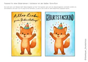 Vorschau - Anderer Materialtyp - Geburtstag feiern in der Fuchsklasse - Seite 1