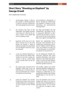 Vorschau - Arbeitsblätter - Short Story Shooting an Elephant (Orwell) im Englischunterricht - Seite 1