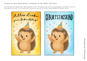 Vorschau - Anderer Materialtyp - Geburtstag feiern in der Igelklasse - Seite 1