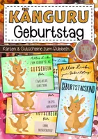 Vorschau - Anderer Materialtyp - Geburtstag feiern in der Känguruklasse - Deckblatt