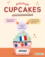 Aperçu - Affichage - Affichage anniversaires cupcakes - Page de couverture
