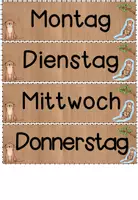 Vorschau - Präsentationen/Tafelbilder - Wochentage Grundschule | Klassentier Otter / Otterklasse - Seite 3