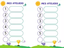 Aperçu - Apprentissages en autonomie - Outils de suivi des ateliers des élèves - Page 1