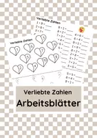 Vorschau - Arbeitsblätter - Verliebte Zahlen Arbeitsblätter - Deckblatt