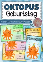 Vorschau - Anderer Materialtyp - Geburtstag feiern in der Oktopusklasse - Deckblatt