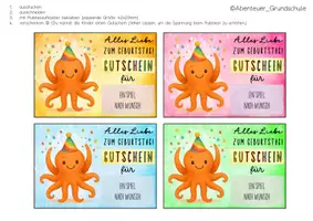 Vorschau - Anderer Materialtyp - Geburtstag feiern in der Oktopusklasse - Seite 3