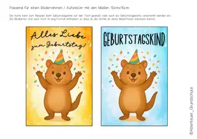 Vorschau - Anderer Materialtyp - Geburtstag feiern in der Quokkaklasse - Seite 1