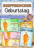 Vorschau - Anderer Materialtyp - Geburtstag feiern in der Seepferdchenklasse - Deckblatt