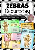 Vorschau - Anderer Materialtyp - Geburtstag feiern in der Zebraklasse - Deckblatt