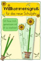 Vorschau - Bildkarten - Willkommensgruß - Gemeinsam wachsen - Deckblatt