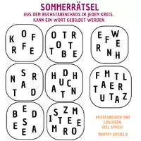 Vorschau - Spiele - Annagram Sommerwörter - Deckblatt