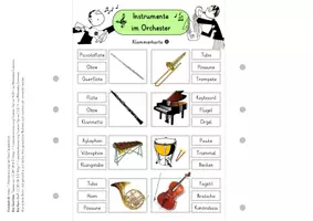 Vorschau - Spiele - PAKET Instrumente im Orchester - für Lerntheke, Stationen, Freiarbeit - Seite 2