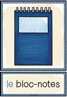 Vista previa - Tarjetas / Manipulativos - LES OBJETS POUR L’ÉCOLE - Tarjetas de imágenes y palabras - página 1