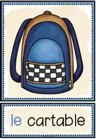 Vista previa - Tarjetas / Manipulativos - LES OBJETS POUR L’ÉCOLE - Tarjetas de imágenes y palabras - página 3