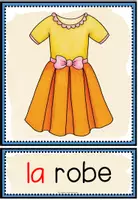 Vista previa - Tarjetas / Manipulativos - LES VÊTEMENTS - Tarjetas de imágenes y palabras - página 3