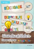 Vorschau - Poster - Klassenzimmer/ Klassenraum Wandschilder - Deckblatt