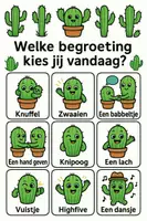 Voorbeeld - Begroeting cactus - Voorblad