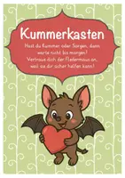 Vorschau - Mal- und Bastelvorlagen - Fledermausklasse Kummerkasten Klassentier Fledermaus Bastelvorlage - Seite 1