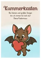 Vorschau - Mal- und Bastelvorlagen - Fledermausklasse Kummerkasten Klassentier Fledermaus Bastelvorlage - Seite 2