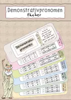 Vorschau - Mal- und Bastelvorlagen - Latein: Demonstrativpronomen Fächer - Deckblatt