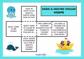 anteprima - Materiale interattivo - Accoglienza - DADO: "Il nostro viaggio insieme" - Pagina di copertina