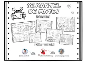 Vista previa - Hojas de trabajo - MANTEL MATEMÁTICO_multiactividades - Portada