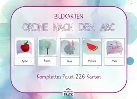 Vorschau - Arbeitsblätter - Ordne nach dem Alphabet - 226 Karten und Arbeitsblatt - Seite 2