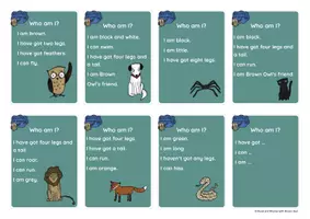 Vorschau - Spiele - Brown Owl at the Zoo - ANIMAL QUIZ CARDS - Seite 2